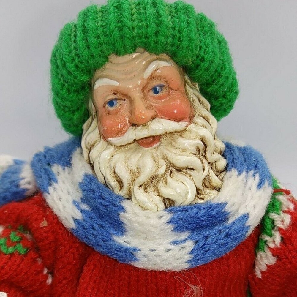Clothtique Possible Dreams Santa #714004 Skiing Santa Ornament Christmas 1993